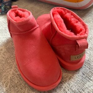 UGG Vibrant Pink Ankle Boots
